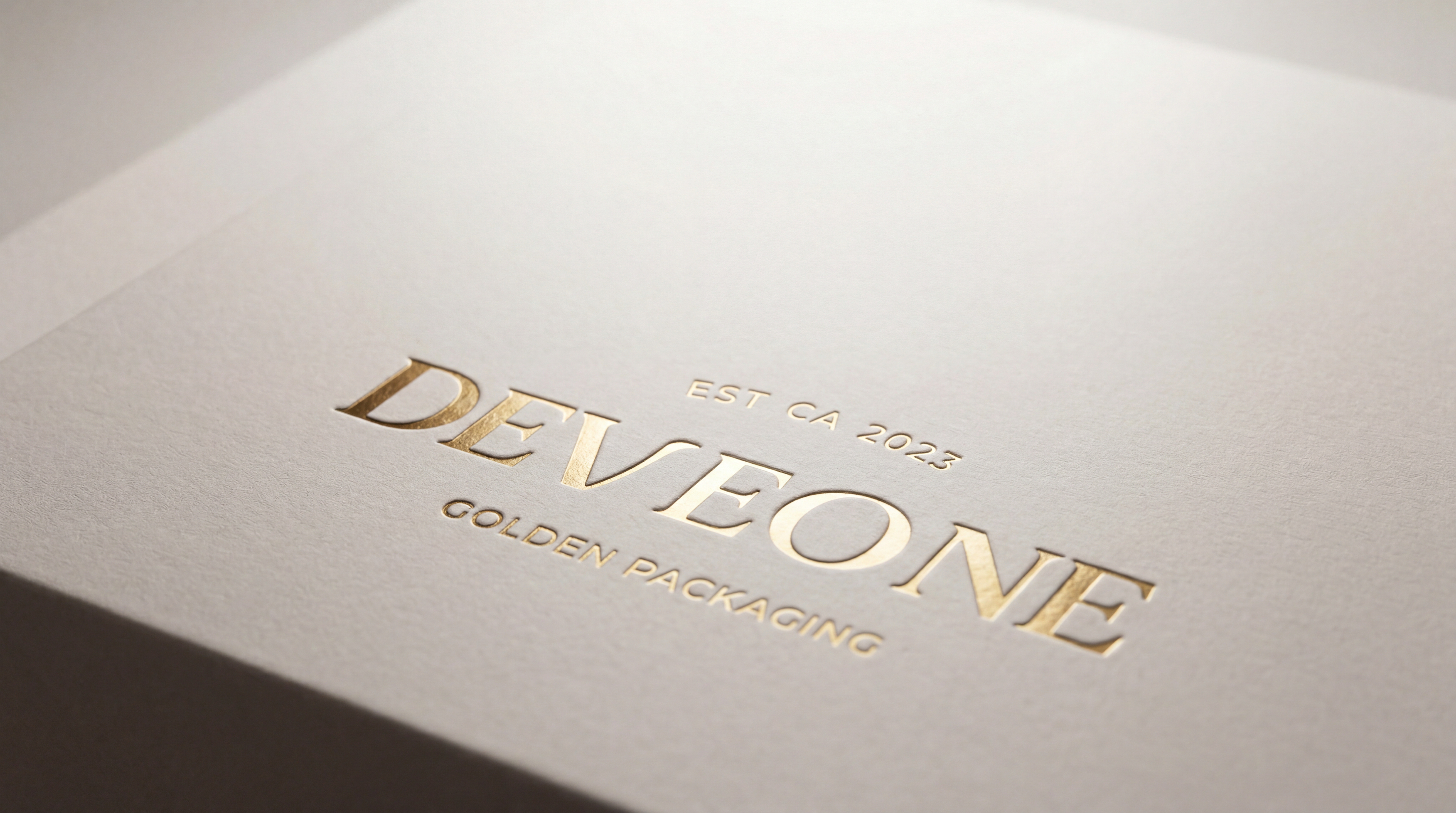 Foil stamping with debossing