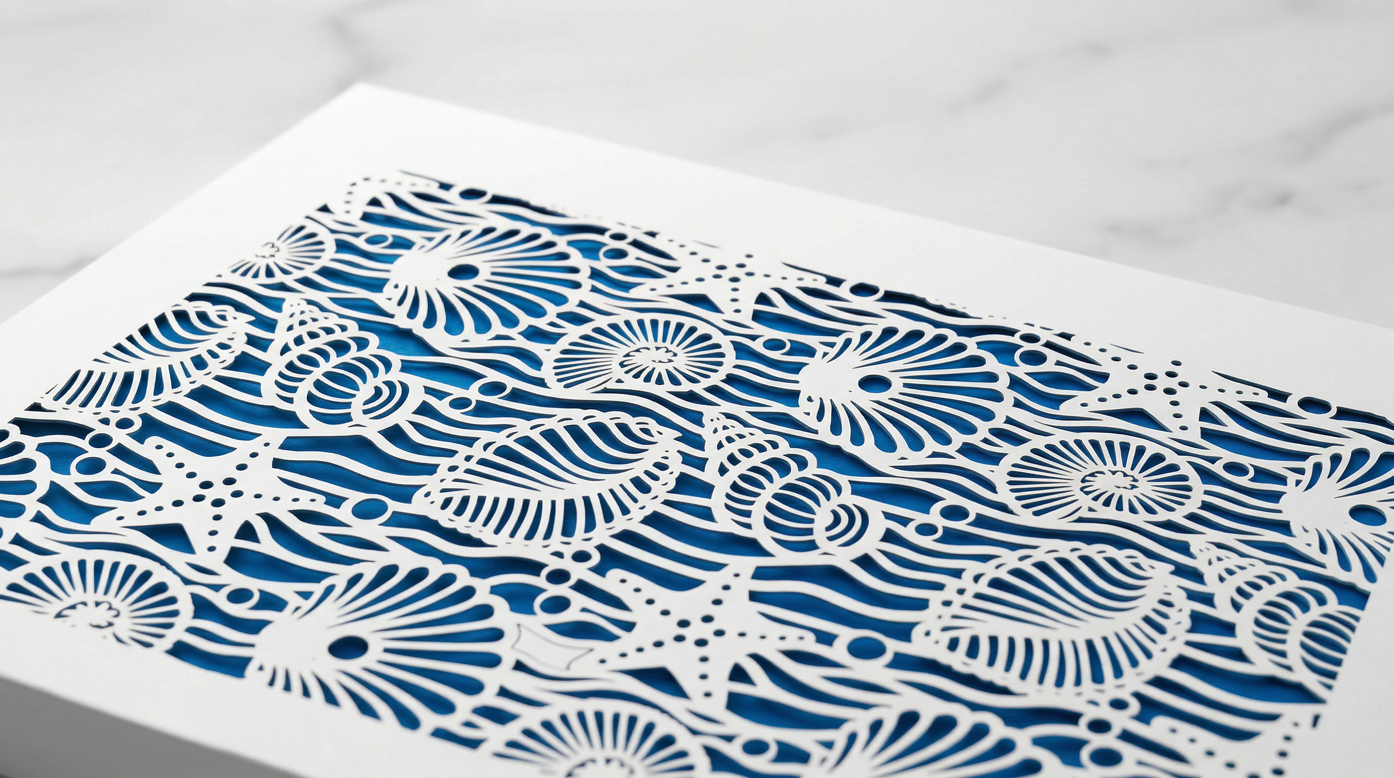 Laser cutting die cut openwork